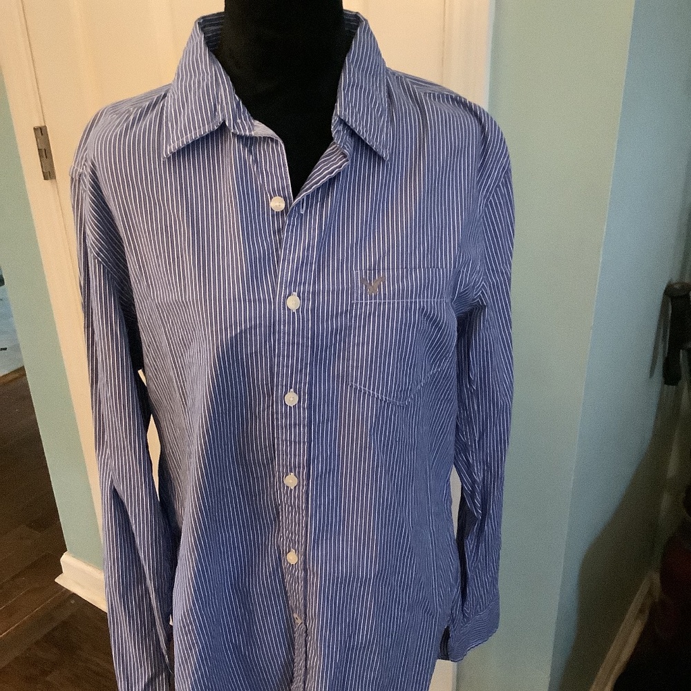 American Eagle striped button down